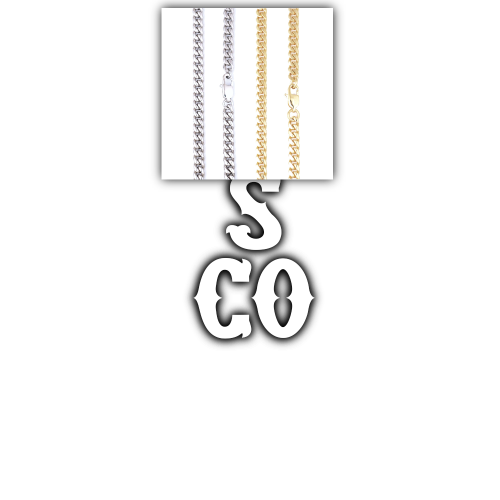 Custom Letters Freibeuter Font Necklace