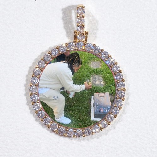 3D CIRCLE CUSTOM PICTURE PENDANT SMALL SIZE