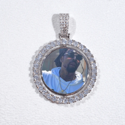 3D Spinning 2-Faced Custom Picture Pendant