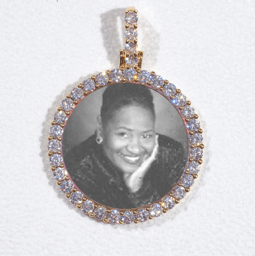 3D CIRCLE CUSTOM PICTURE PENDANT SMALL SIZE