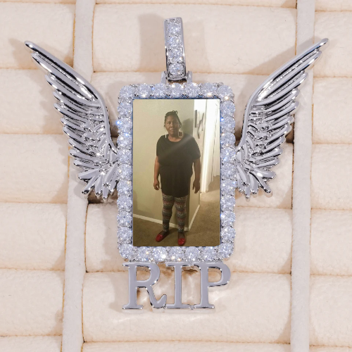 RIP WING 3D CUSTOM PICTURE PENDANT