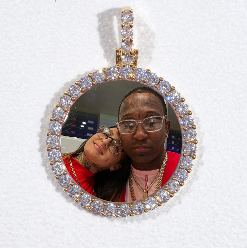 3D CIRCLE CUSTOM PICTURE PENDANT SMALL SIZE