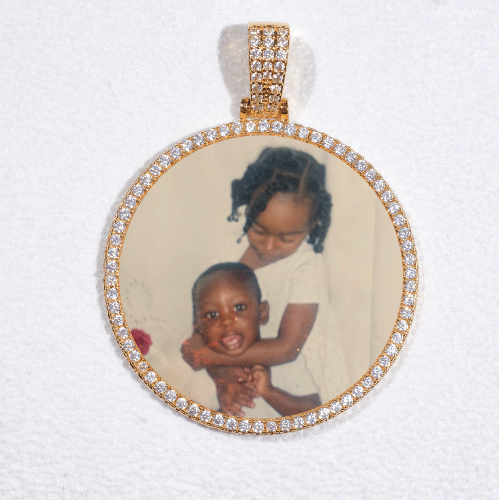 MEDIUM 3D CIRCLE CUSTOM PICTURE PENDANT