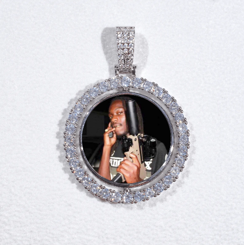 3D Spinning 2-Faced Custom Picture Pendant