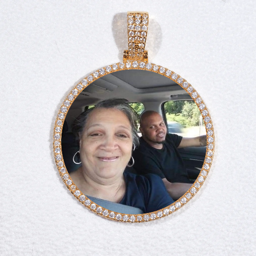 MEDIUM 3D CIRCLE CUSTOM PICTURE PENDANT