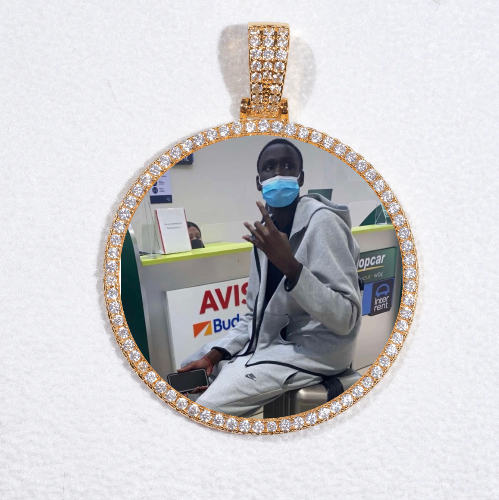 MEDIUM 3D CIRCLE CUSTOM PICTURE PENDANT