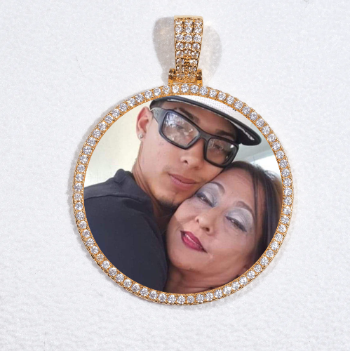 MEDIUM 3D CIRCLE CUSTOM PICTURE PENDANT