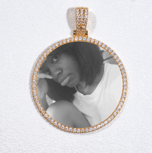 MEDIUM 3D CIRCLE CUSTOM PICTURE PENDANT