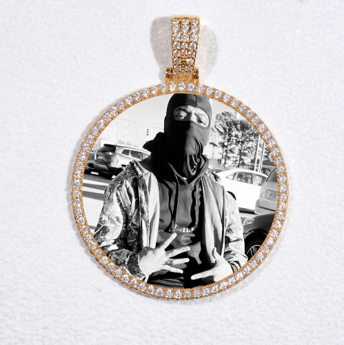 MEDIUM 3D CIRCLE CUSTOM PICTURE PENDANT