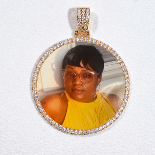 MEDIUM 3D CIRCLE CUSTOM PICTURE PENDANT