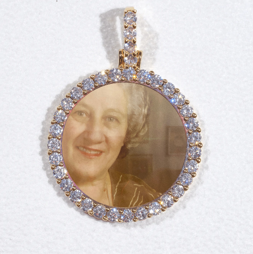 3D CIRCLE CUSTOM PICTURE PENDANT SMALL SIZE