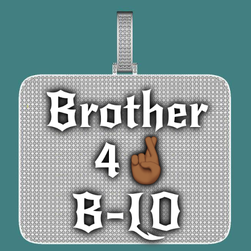 CUSTOM LETTER NECKLACE 3D BIG SQUARE