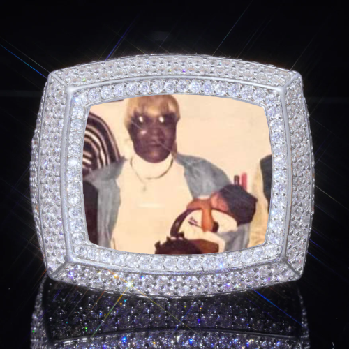 3D CUSTOM PICTURE ICED RING