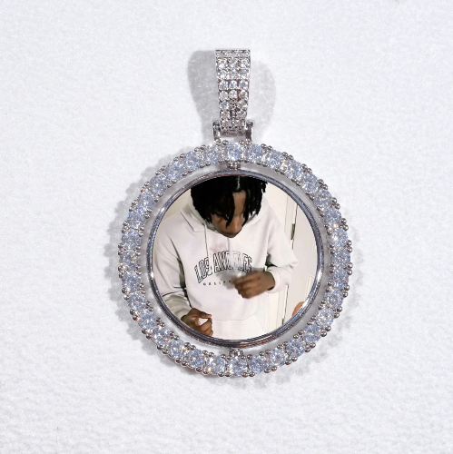 3D Spinning 2-Faced Custom Picture Pendant