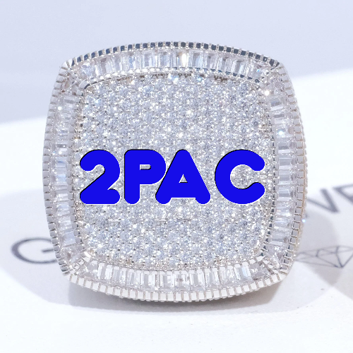CUSTOM LETTER 3D ICED RING