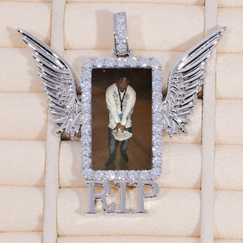 RIP WING 3D CUSTOM PICTURE PENDANT