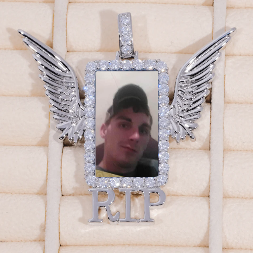 RIP WING 3D CUSTOM PICTURE PENDANT
