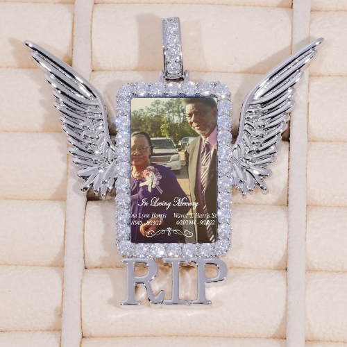 RIP WING 3D CUSTOM PICTURE PENDANT