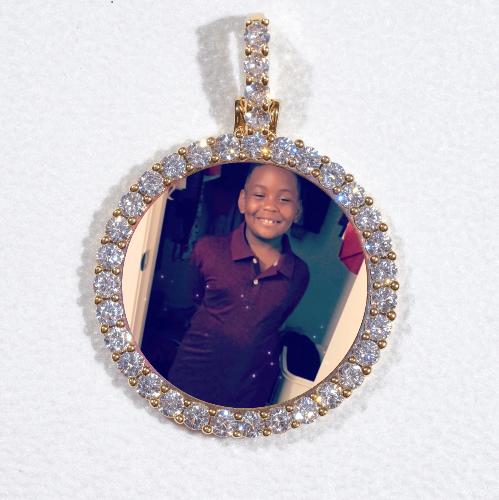 3D CIRCLE CUSTOM PICTURE PENDANT SMALL SIZE