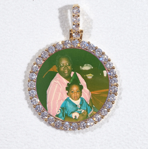 3D CIRCLE CUSTOM PICTURE PENDANT SMALL SIZE