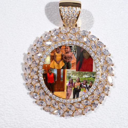 Large 3D Wheat Ear Custom Picture Pendant