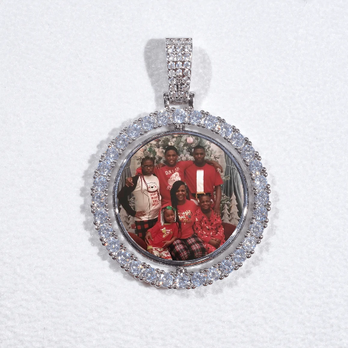 3D Spinning 2-Faced Custom Picture Pendant