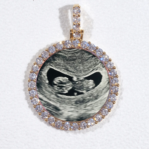3D CIRCLE CUSTOM PICTURE PENDANT SMALL SIZE