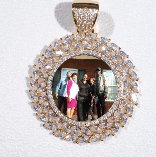 Large 3D Wheat Ear Custom Picture Pendant