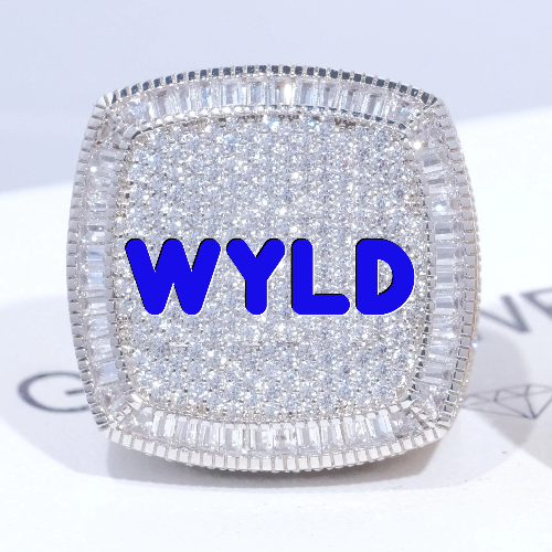 CUSTOM LETTER 3D ICED RING