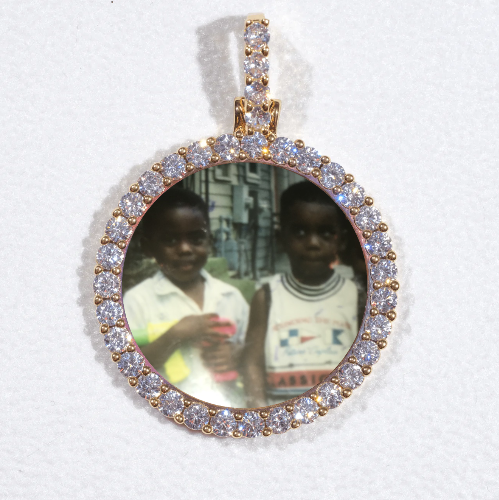 3D CIRCLE CUSTOM PICTURE PENDANT SMALL SIZE