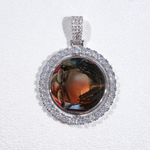 3D Spinning 2-Faced Custom Picture Pendant
