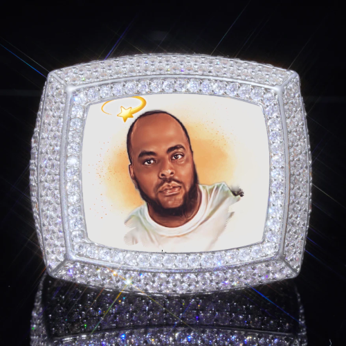 3D CUSTOM PICTURE ICED RING