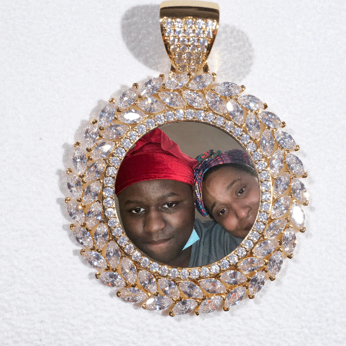 Large 3D Wheat Ear Custom Picture Pendant