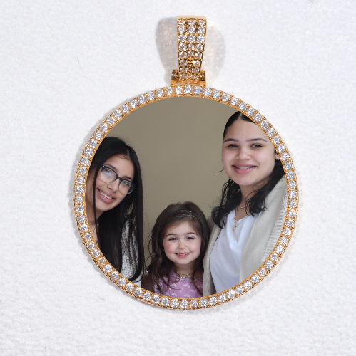 MEDIUM 3D CIRCLE CUSTOM PICTURE PENDANT