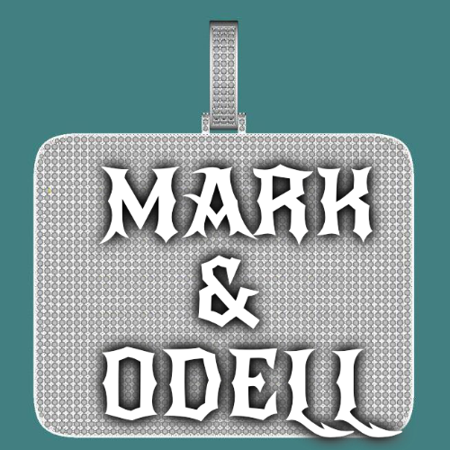CUSTOM LETTER NECKLACE 3D BIG SQUARE