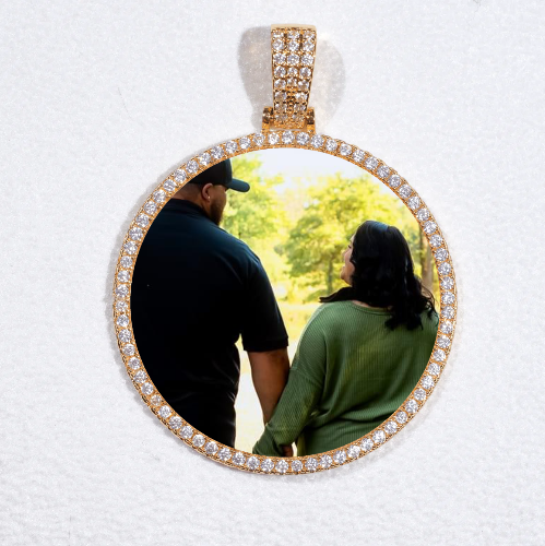 MEDIUM 3D CIRCLE CUSTOM PICTURE PENDANT