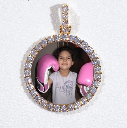 3D CIRCLE CUSTOM PICTURE PENDANT SMALL SIZE