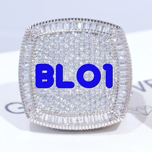 CUSTOM LETTER 3D ICED RING