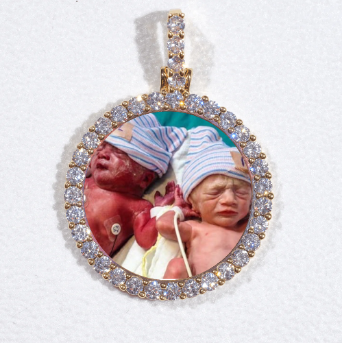 3D CIRCLE CUSTOM PICTURE PENDANT SMALL SIZE