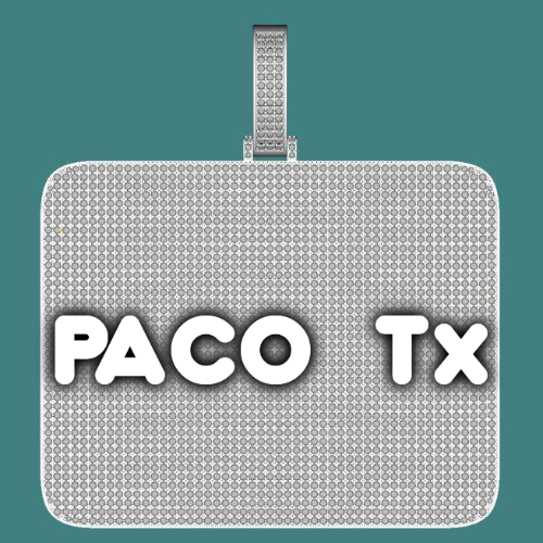 CUSTOM LETTER NECKLACE 3D BIG SQUARE