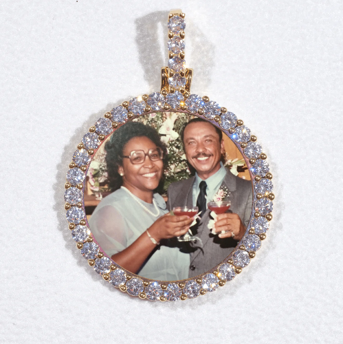 3D CIRCLE CUSTOM PICTURE PENDANT SMALL SIZE