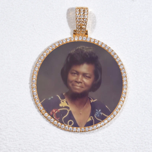 MEDIUM 3D CIRCLE CUSTOM PICTURE PENDANT