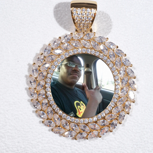 Large 3D Wheat Ear Custom Picture Pendant