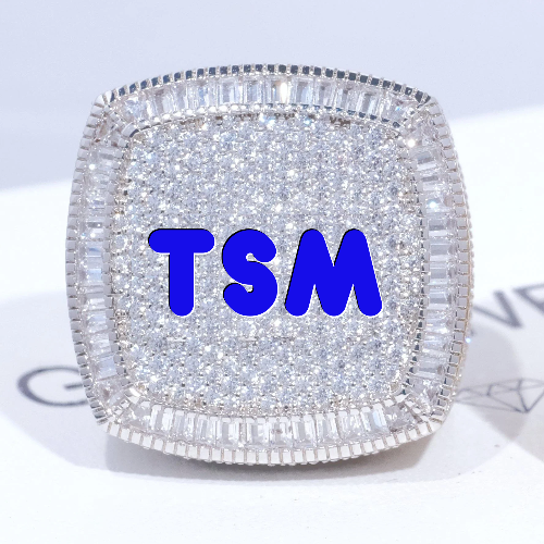 CUSTOM LETTER 3D ICED RING
