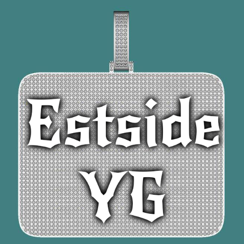CUSTOM LETTER NECKLACE 3D BIG SQUARE