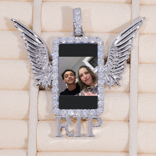 RIP WING 3D CUSTOM PICTURE PENDANT