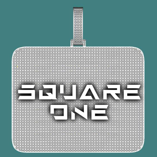 CUSTOM LETTER NECKLACE 3D BIG SQUARE