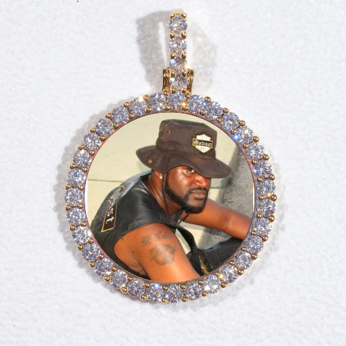 3D CIRCLE CUSTOM PICTURE PENDANT SMALL SIZE