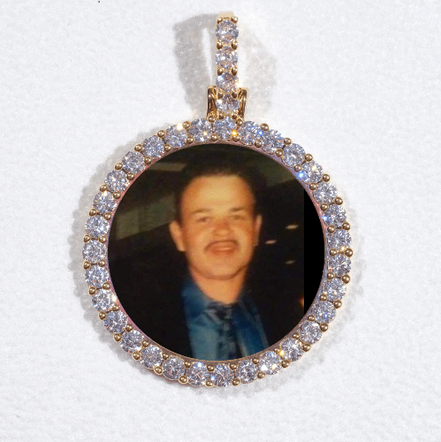 3D CIRCLE CUSTOM PICTURE PENDANT SMALL SIZE