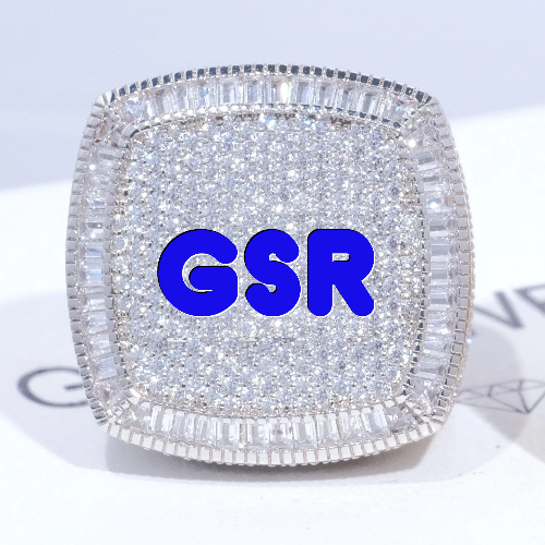 CUSTOM LETTER 3D ICED RING